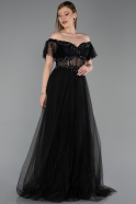 Long Black Evening Dress ABU6244