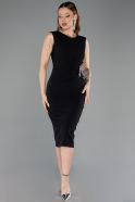 Midi Black Evening Dress ABK2653