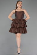 Short Brown Cocktail Dress ABK2656