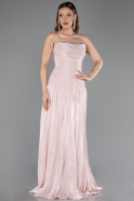 Long Powder Color Chiffon Evening Dress ABU6277