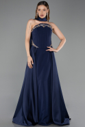 Long Navy Blue Evening Dress ABU6279