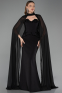 Long Black Mermaid Prom Dress ABU6255