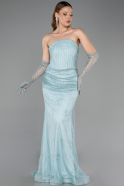 Long Mint Dantelle Mermaid Evening Gown ABU6256