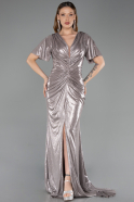 Long Gold Plus Size Evening Gown ABU6281