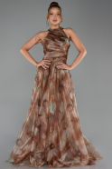 Long Olive Drab Evening Dress ABU6294