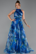 Long Sax Blue Evening Dress ABU6294