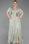 Long Mint Chiffon Formal Plus Size Dress ABU6310