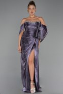 Long Lavender Chiffon Evening Dress ABU6306