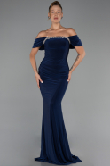 Long Navy Blue Evening Dress ABU6324