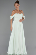 Long Mint Chiffon Prom Gown ABU6325