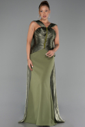 Long Olive Drab Evening Dress ABU6326