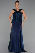 Long Navy Blue Evening Dress ABU6326