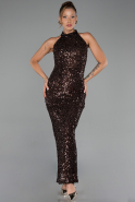 Brown Long Evening Dress ABK2474
