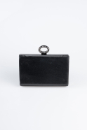 Black Silvery Evening Bag SH830