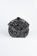 Black-Silver Stony Night Bag SH854