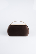 Brown Satin Night Bag V351