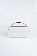 Silver Glitter Patterned Evening Bag V351