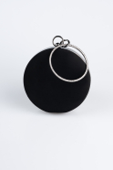 Black Suede Evening Bag SH841