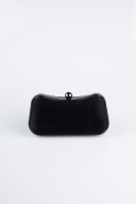 Black Patterned Night Bag KC249
