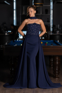 Long Navy Blue Evening Dress ABU6318