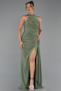 Long Olive Drab Prom Gown ABU5918