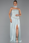 Mint Long Chiffon Evening Dress ABU5786