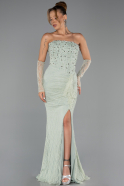 Long Mint Dantelle Evening Dress ABU6355