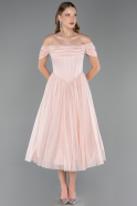 Midi Powder Color Cocktail Dress ABK2665