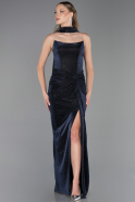 Long Navy Blue Prom Gown ABU6378