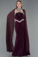 Long Purple Mermaid Prom Dress ABU5866