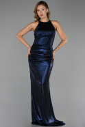 Long Navy Blue Evening Dress ABU6407