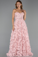 Long Powder Color Evening Dress ABU6408