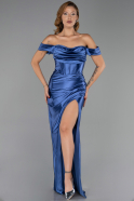 Indigo Long Evening Dress ABU3611