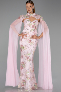 Long Powder Color Evening Dress ABU6424