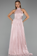 Long Powder Color Chiffon Prom Gown ABU6428