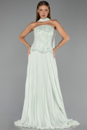 Long Mint Chiffon Evening Dress ABU6436