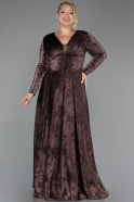Long Copper Plus Size Evening Dress ABU6492