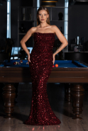 Long Burgundy Evening Dress ABU6439
