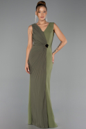 Long Olive Drab Evening Dress ABU6524