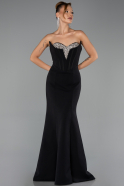 Long Black Mermaid Prom Dress ABU6526
