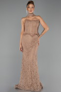 Long Copper Dantelle Evening Dress ABU6487