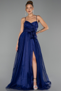 Long Navy Blue Prom Gown ABU6123