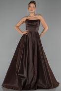 Long Brown Evening Dress ABU6502