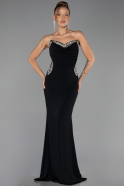 Long Black Mermaid Prom Dress ABU6505