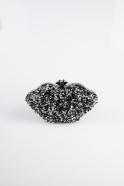Black-Silver Evening Bag SH831