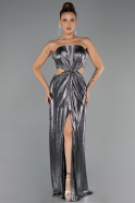 Long Anthracite Prom Gown ABU6127