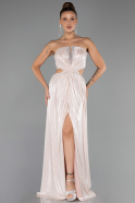 Long Powder Color Prom Gown ABU6127