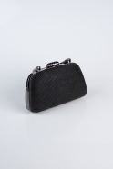 Black Patterned Night Bag SH839