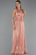 Long Light Brown Chiffon Evening Dress ABU6551
