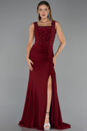 Long Burgundy Evening Dress ABU6552